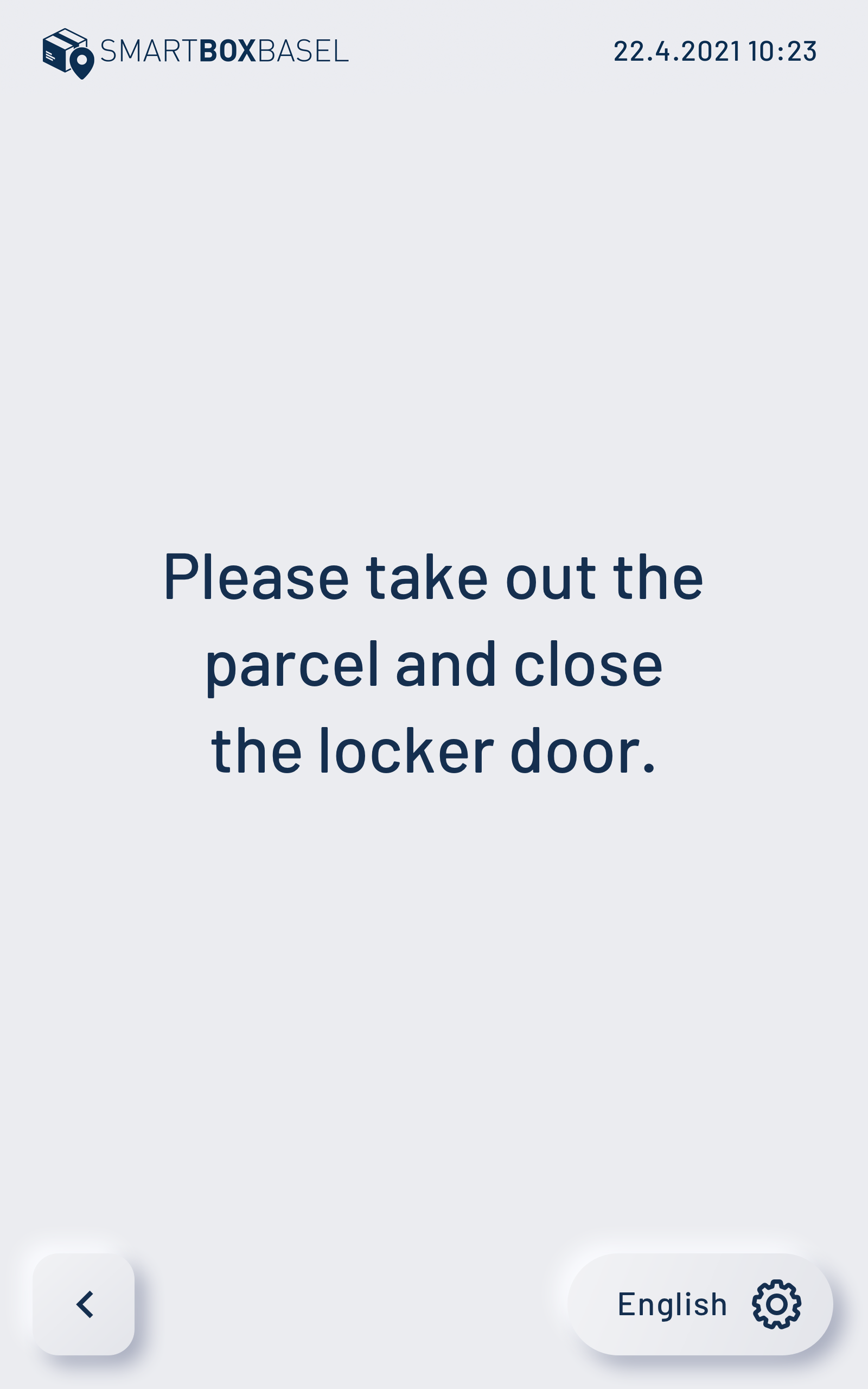 Take out parcel notification